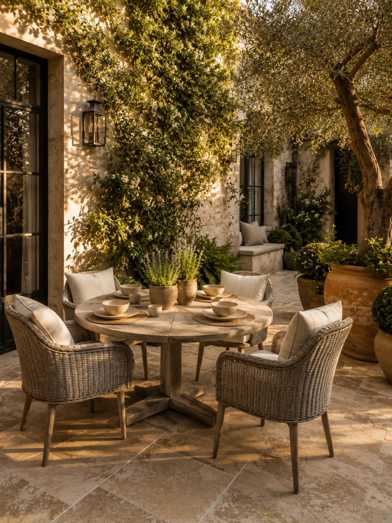 20 courtyard garden ideas 7 Compact 20 courtyard garden ideas dining