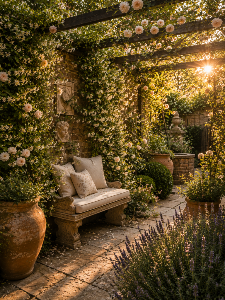 20 courtyard garden ideas 10 Fragrant 20 courtyard garden ideas climbers