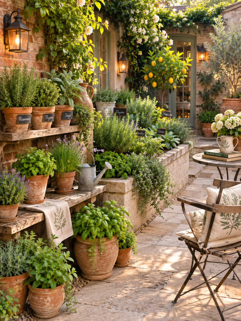 20 courtyard garden ideas 18 Herb-filled 20 courtyard garden ideas