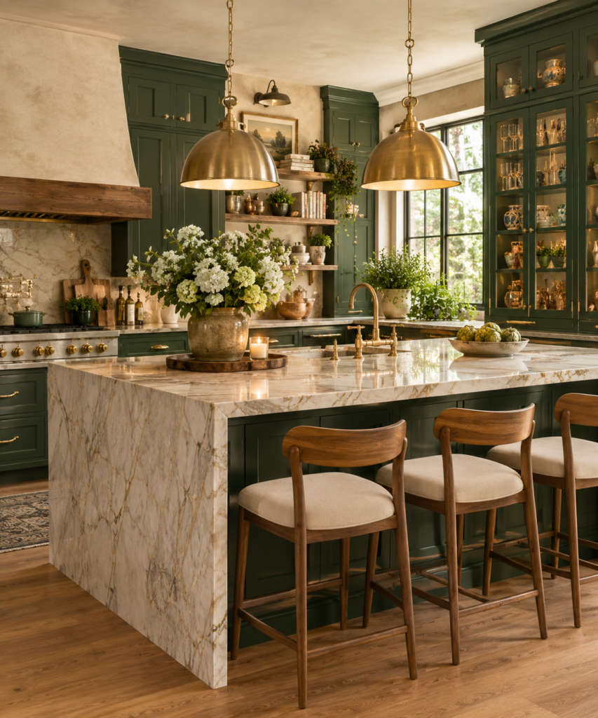 Colorful kitchen design ideas 2 Emerald green colorful kitchen design ideas