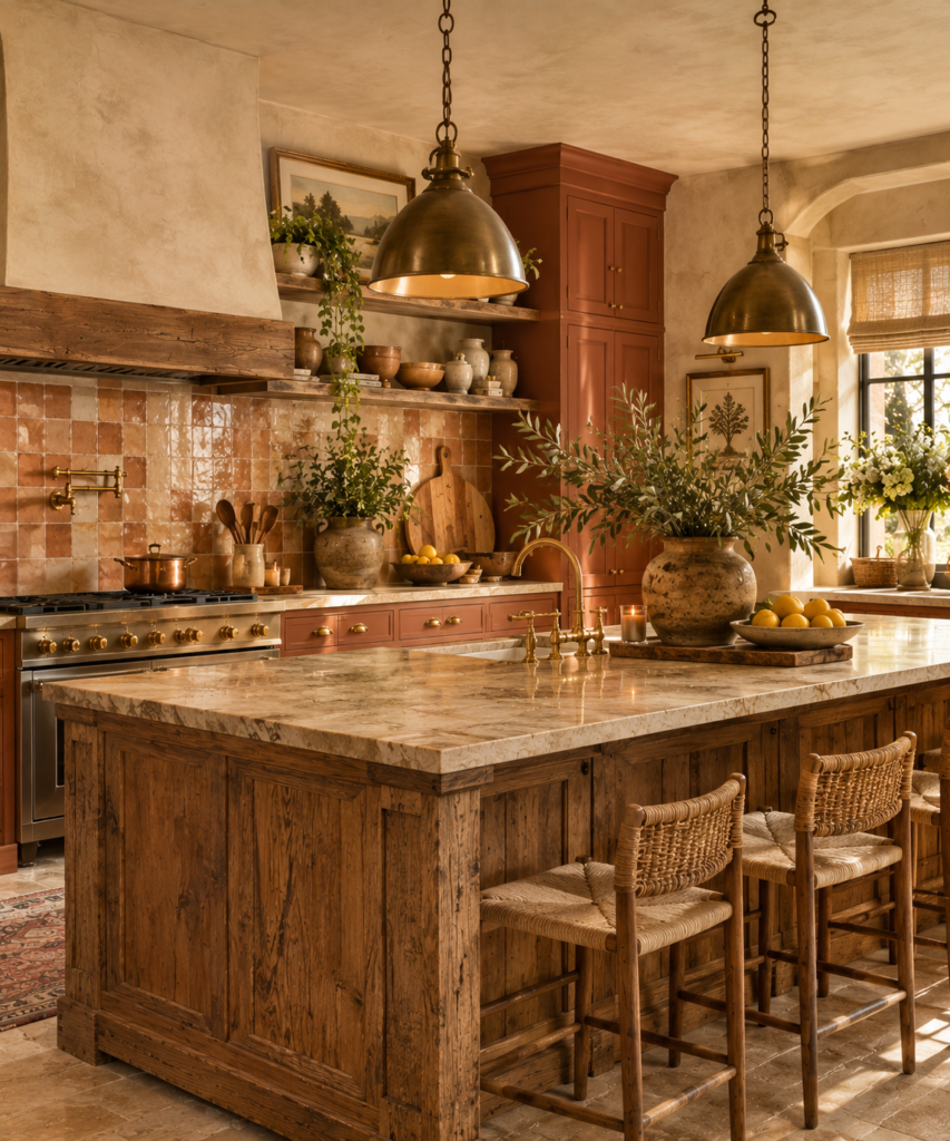 Colorful kitchen design ideas 5 Terracotta colorful kitchen design ideas