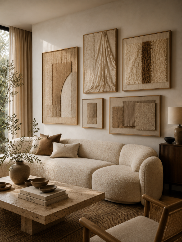 12 fun gallery wall ideas with textile art