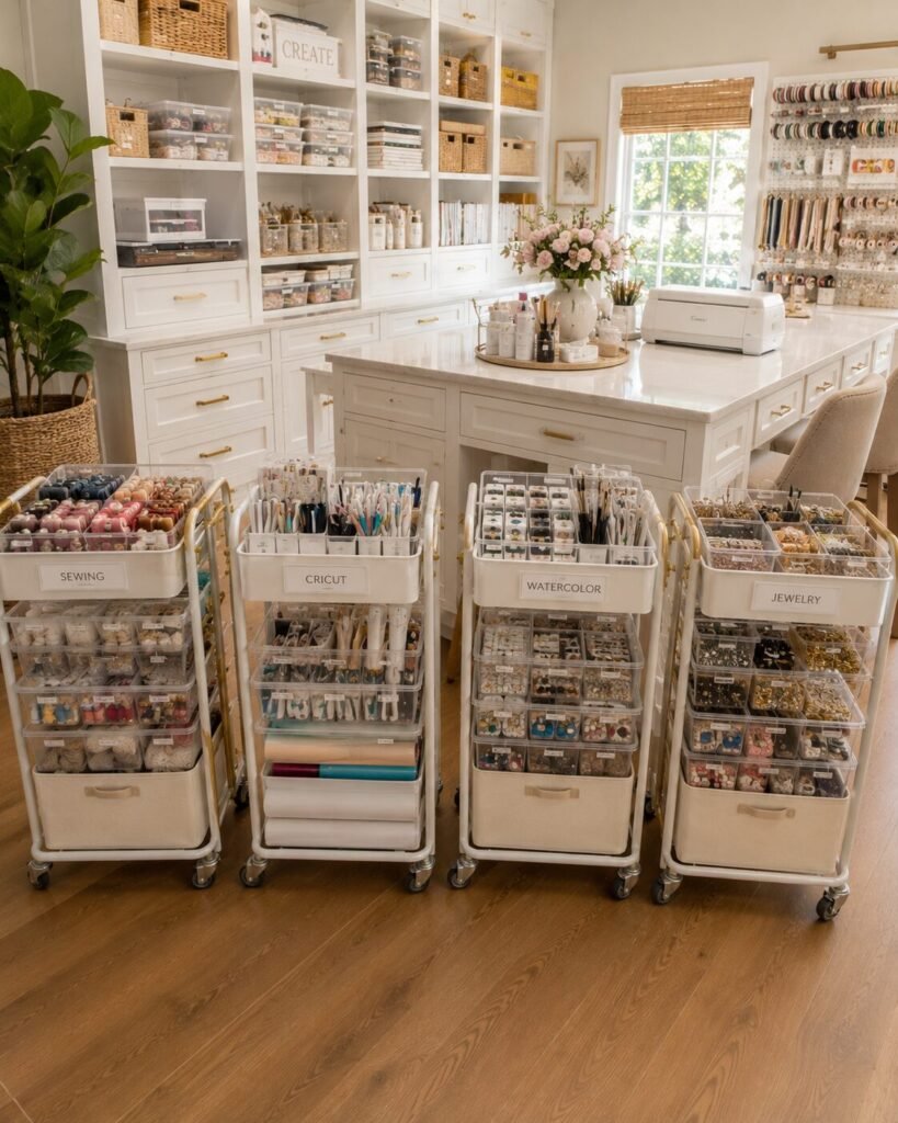Rolling cart dream craft room ideas