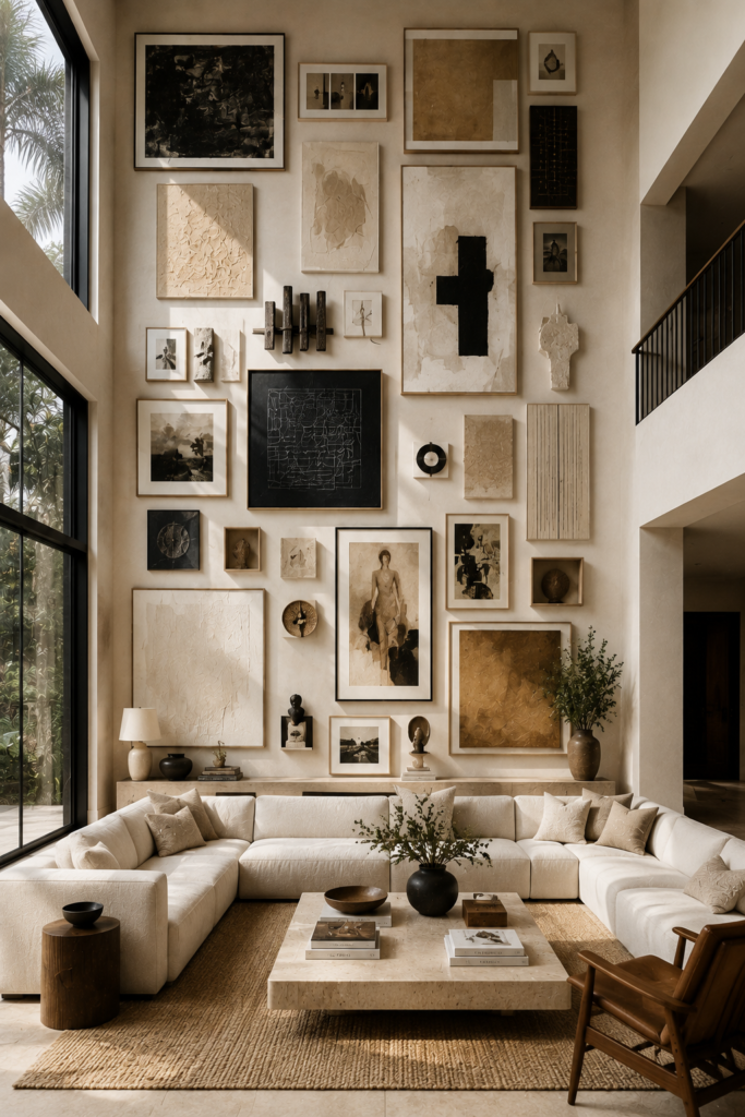12 fun gallery wall ideas floor ceiling