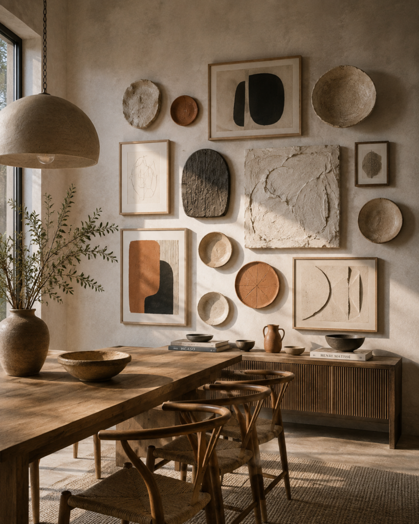 12 fun gallery wall ideas with ceramics