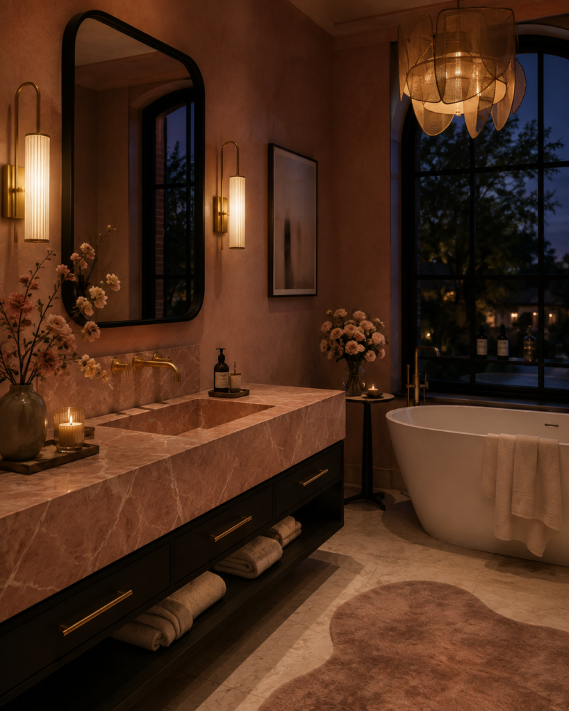 Romantic bathroom decor ideas 16 Romantic bathroom decor ideas black blush