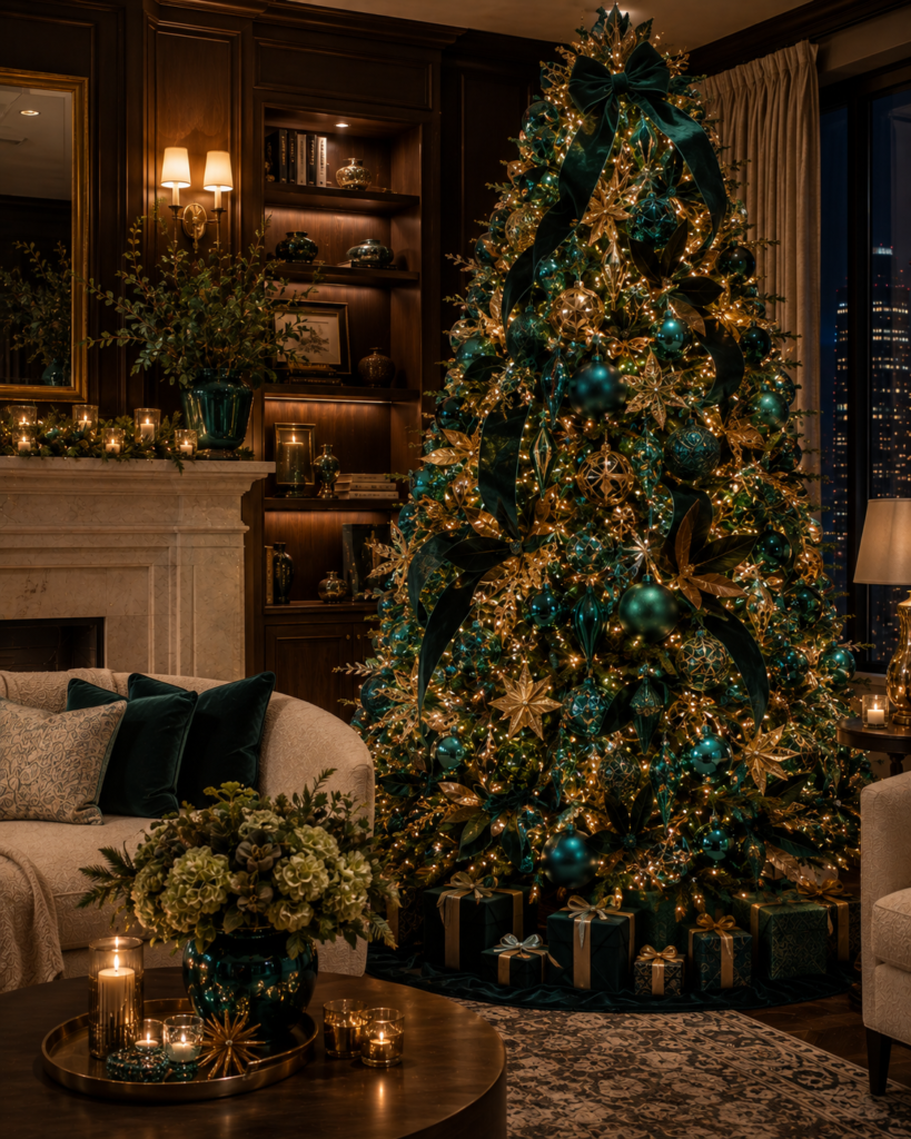 Teal 17 blue Christmas tree ideas
