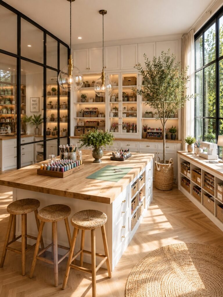 Glass dream craft room ideas
