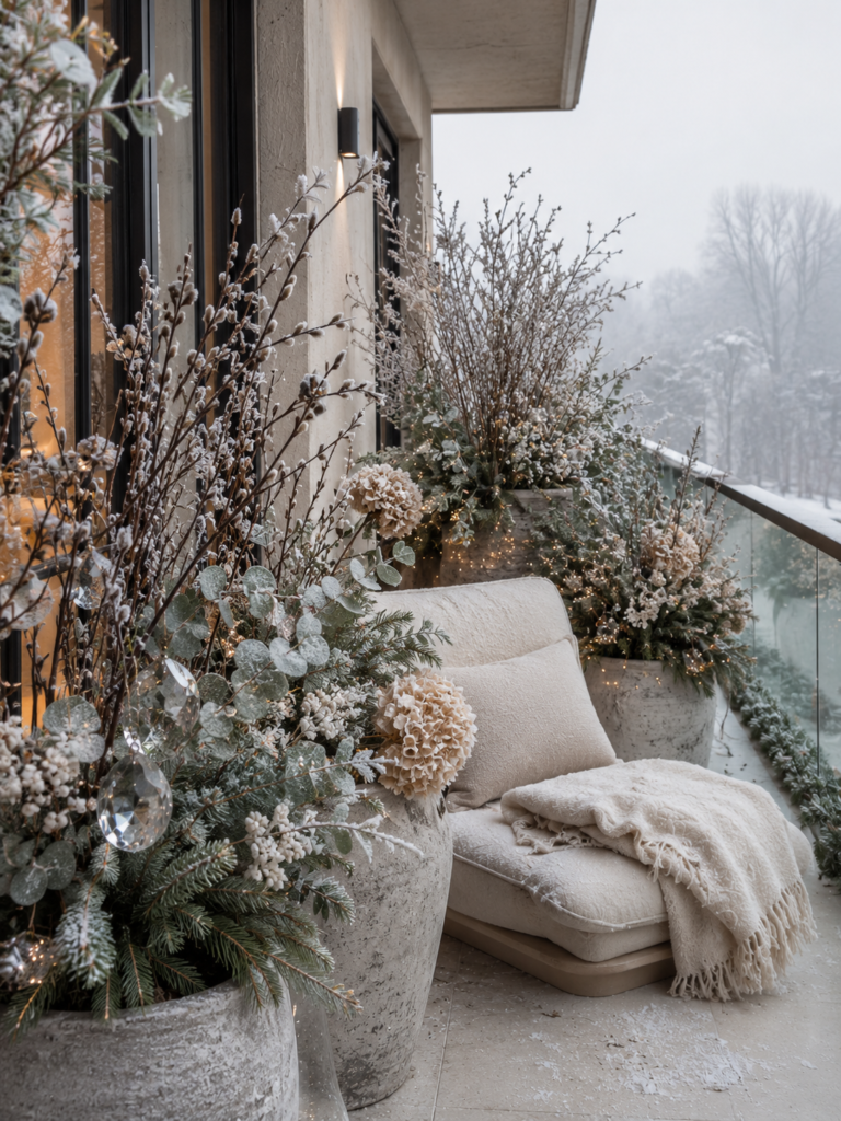 Christmas balcony decor for 2026 botanical display