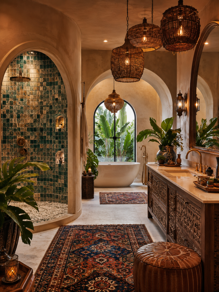 15 Boho Bathroom Ideas 6 15 boho bathroom ideas with arches