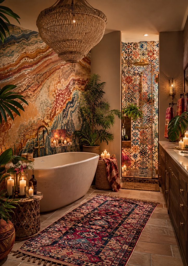 15 Boho Bathroom Ideas 16 15 boho bathroom ideas luxury spa