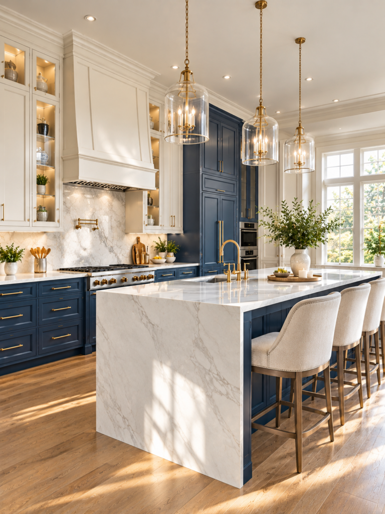 Navy Blue Kitchen Ideas 12 Navy blue kitchen ideas with white cabinets