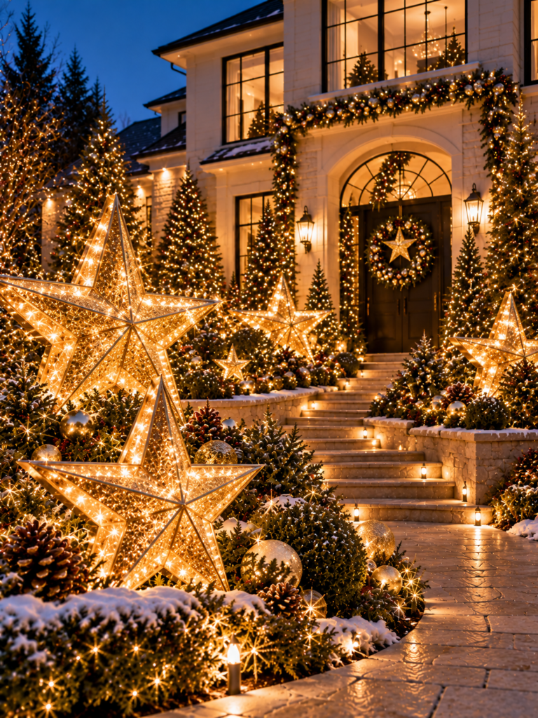 Christmas Front Yard Decor Ideas 15 Christmas front yard decor ideas stars