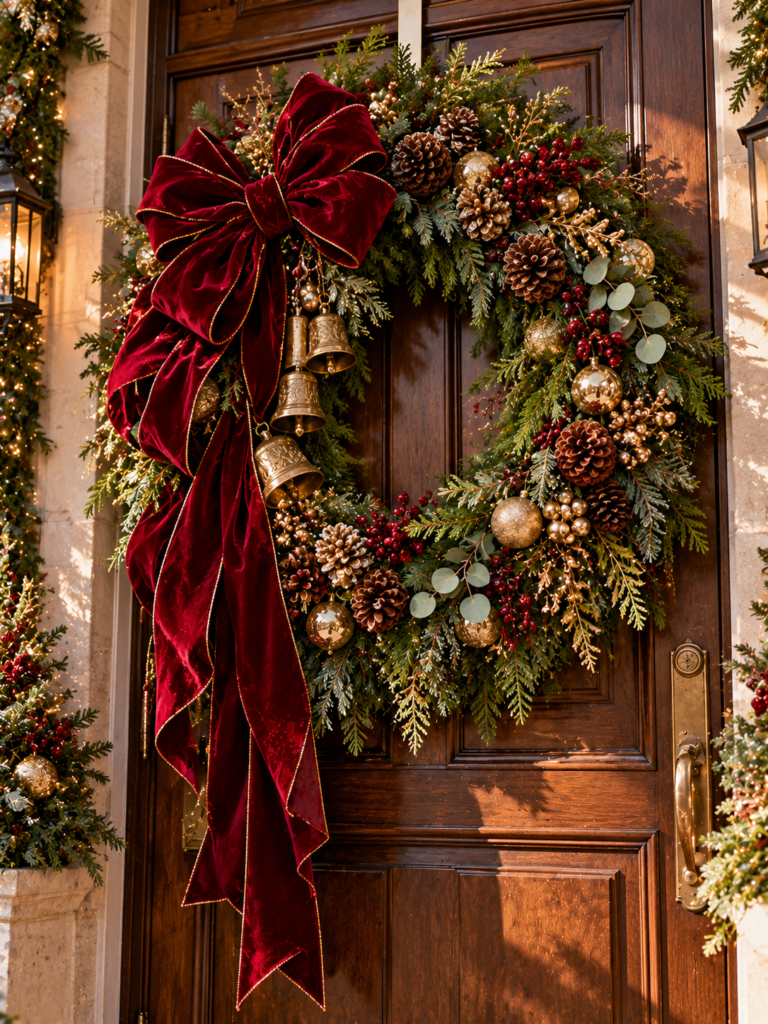 Christmas Bow Decorating Ideas 5 Christmas Bow Decorating Ideas Burgundy Wreath