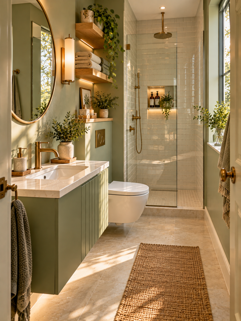Sage Green Bathroom Ideas 9 Small Sage Green Bathroom Ideas With Storage