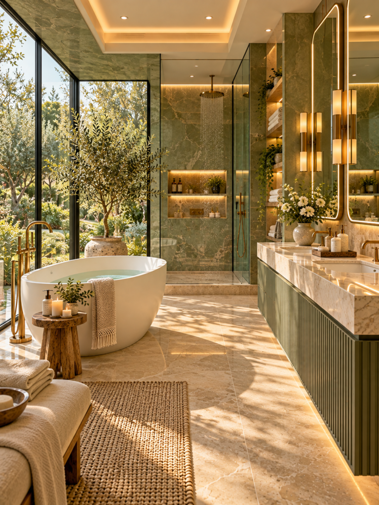 Sage Green Bathroom Ideas 16 Luxury Sage Green Bathroom Ideas With Spa