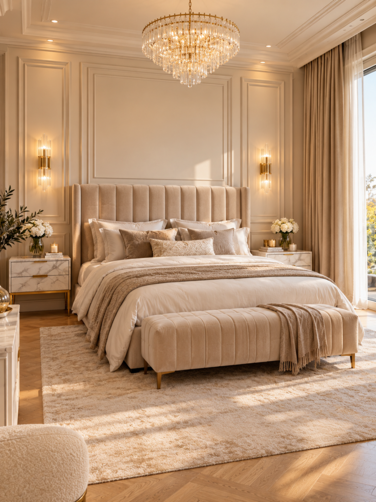 Bedroom Wall Panelling Ideas Classic Moulding