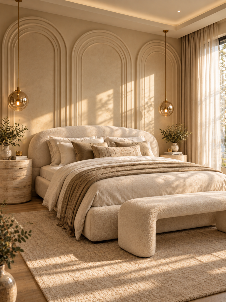Bedroom Wall Panelling Ideas Curved Arches