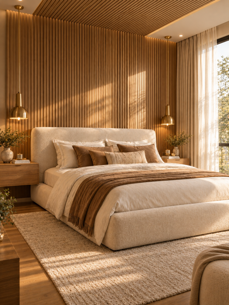 Bedroom Wall Panelling Ideas Natural Oak