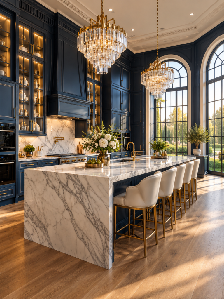 Navy Blue Kitchen Ideas 17 Navy blue kitchen ideas with timeless luxury