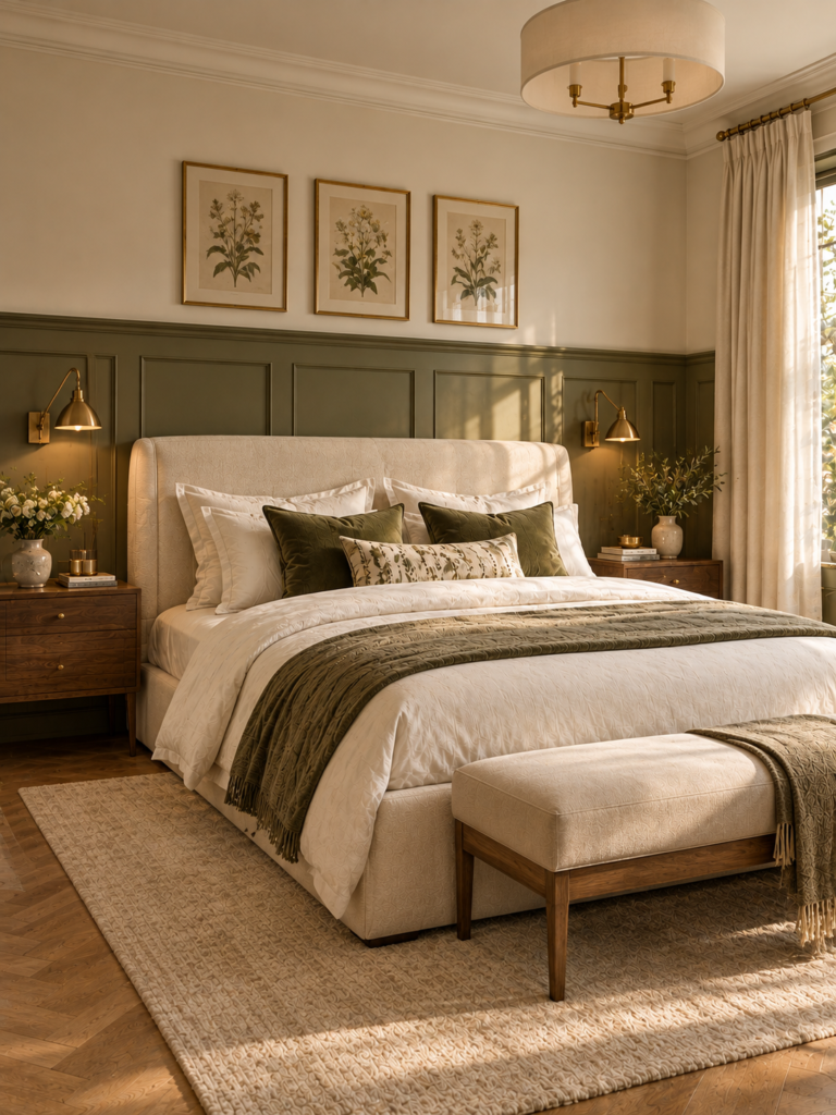 Bedroom Wall Panelling Ideas Half Wall