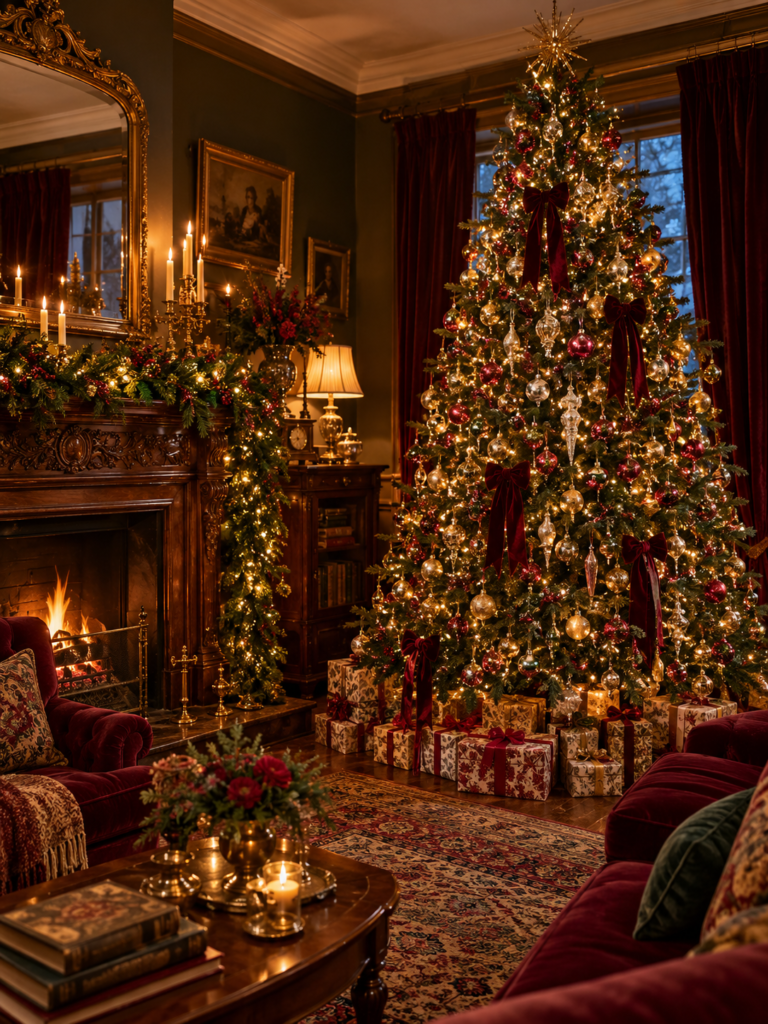 Old fashioned christmas decor ideas vintage tree