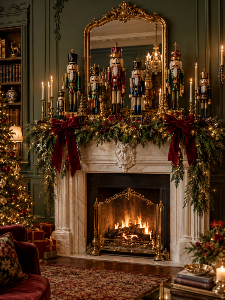 Old fashioned christmas decor ideas vintage nutcrackers