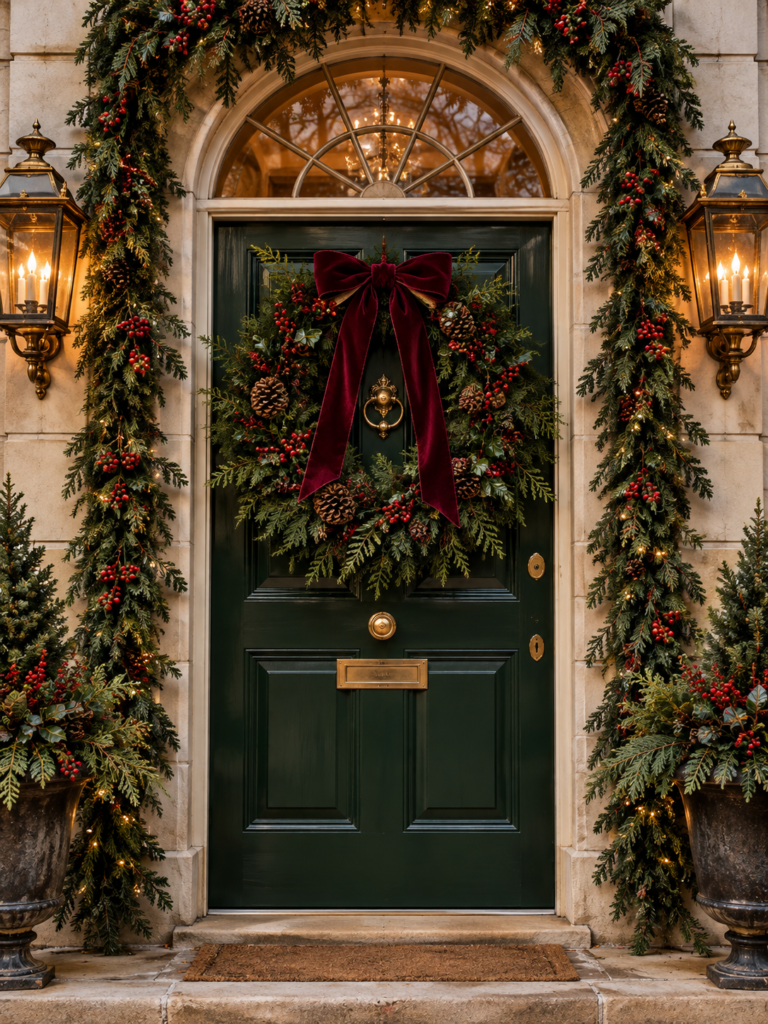 Old fashioned christmas decor ideas traditional wreath