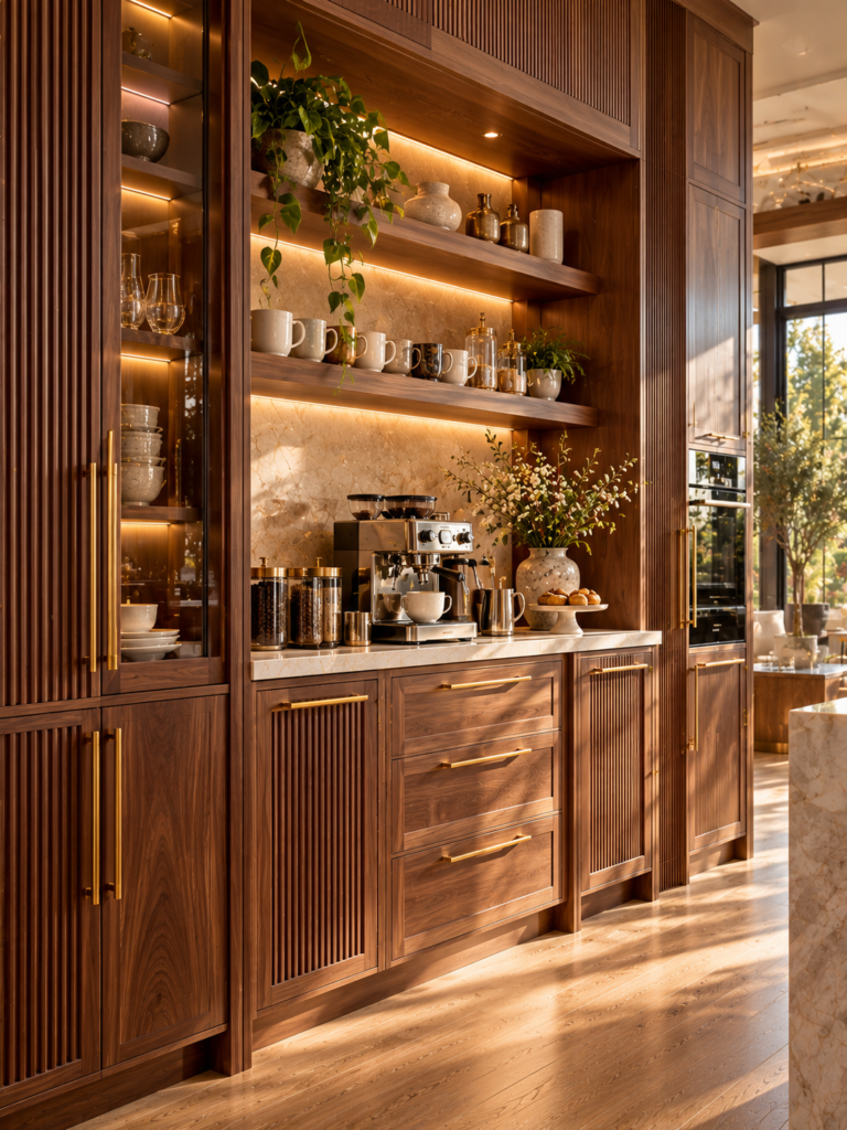 Modern coffee bar ideas for kitchen