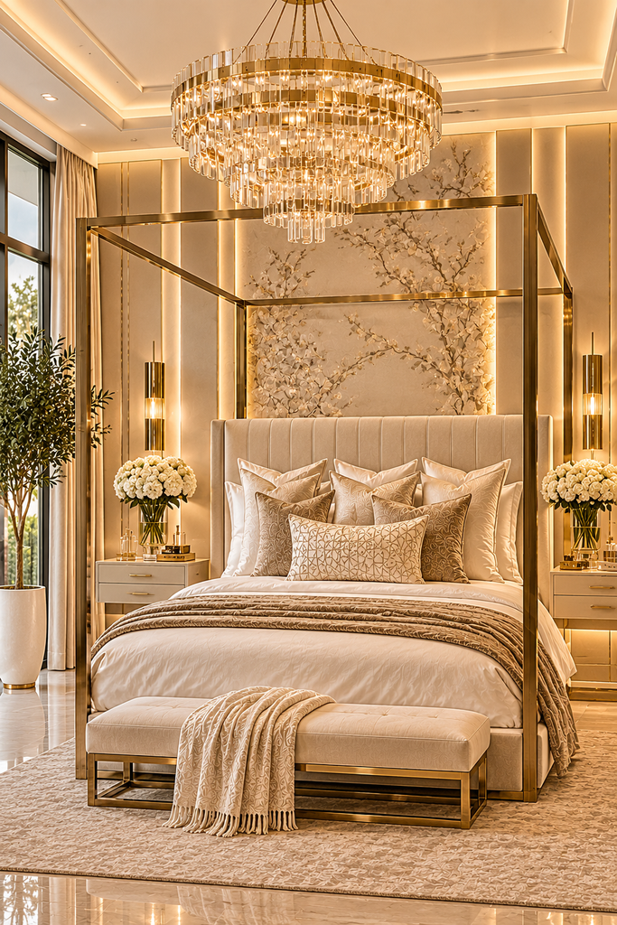 luxury canopy bed ideas 11 Luxury canopy bed ideas with floating design
