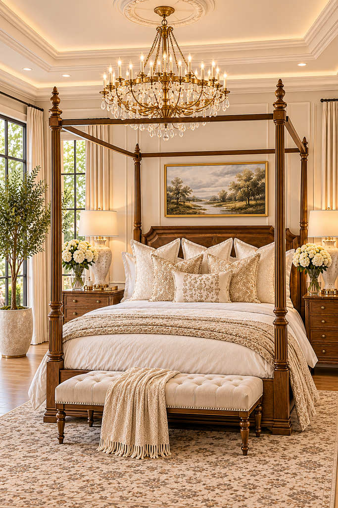 luxury canopy bed ideas 16 Luxury canopy bed ideas with four poster design
