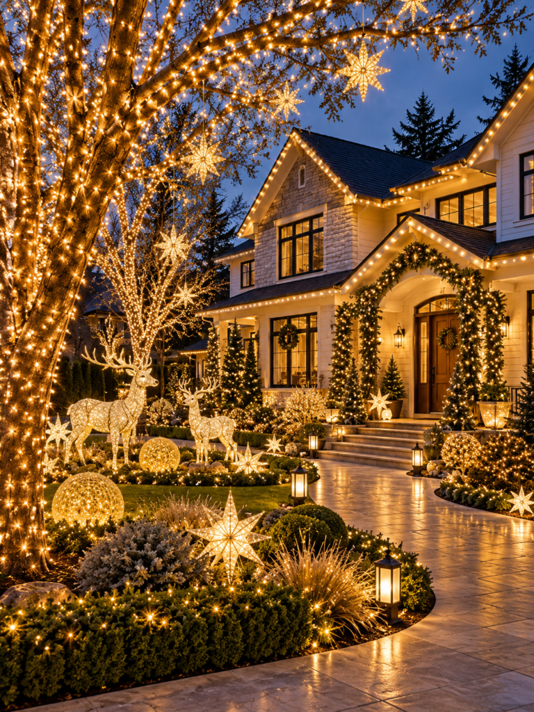 Christmas Front Yard Decor Ideas 2 Christmas front yard decor ideas lights